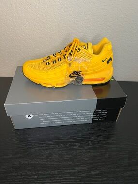 Nike Yellow Mesh Sneaker with Black Accents